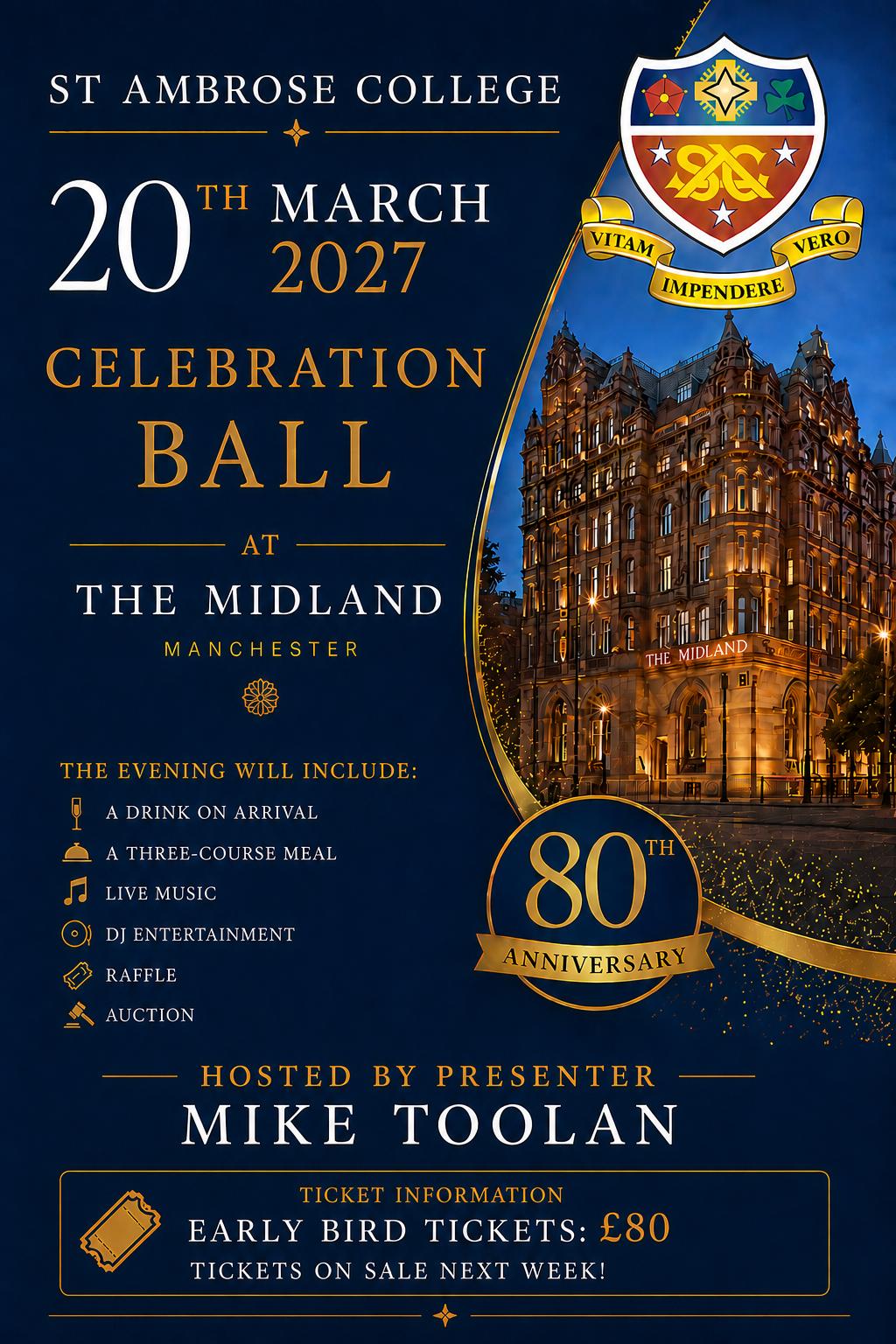 80th Anniversary Ball flyer